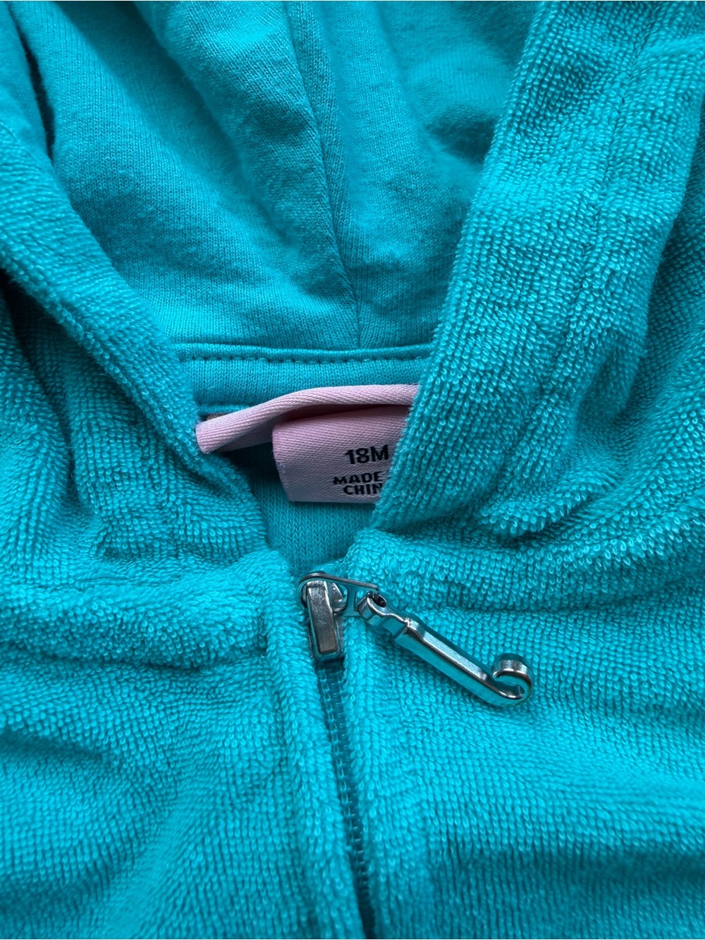 Juicy Couture Toddler Velour Tracksuit Set Teal Rhinestone 18M - Picture 2 of 6